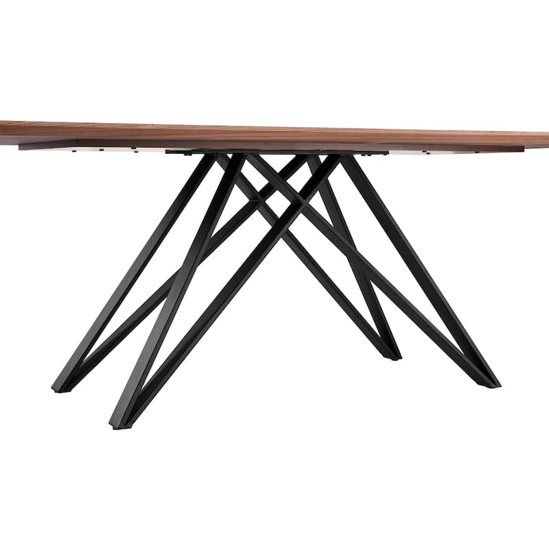 Modena Parker 5 Piece Dining Set with Gray Fabric Chairs