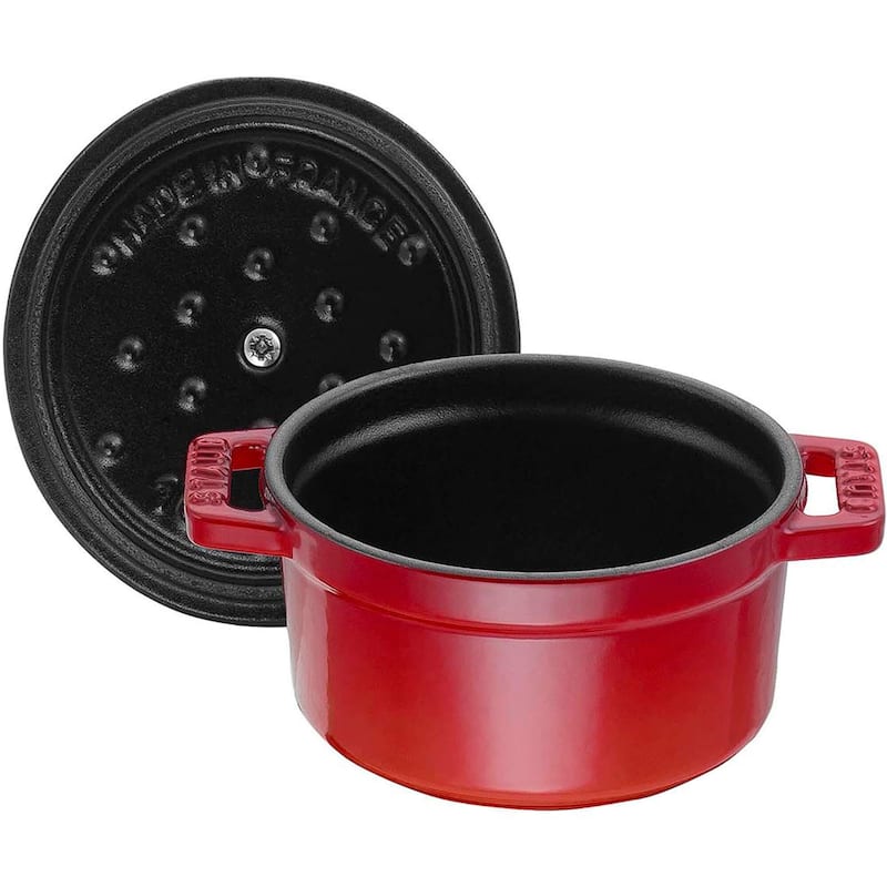 STAUB Cast Iron 0.25-qt Mini Round Cocotte