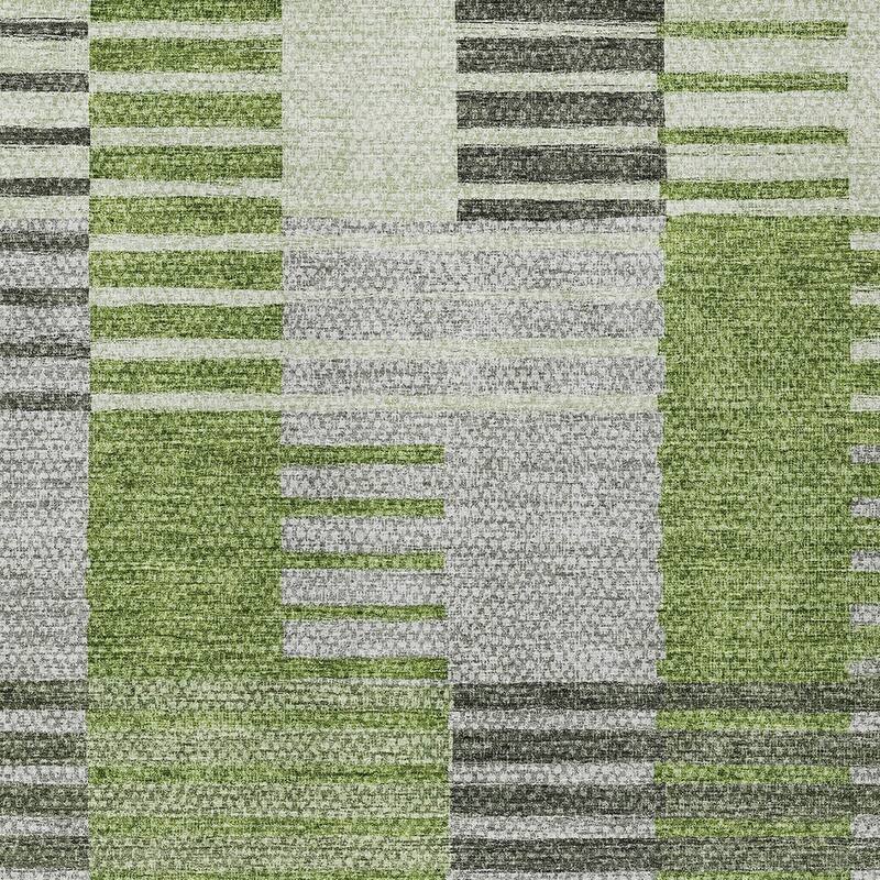 HomeRoots Striped Transitional Rectangle Outdoor Rug