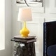 preview thumbnail 1 of 1, SAFAVIEH Kids Lighting 18-inch Amy Yellow Mini Gourd Table Lamp - 9"x9"x17.5"