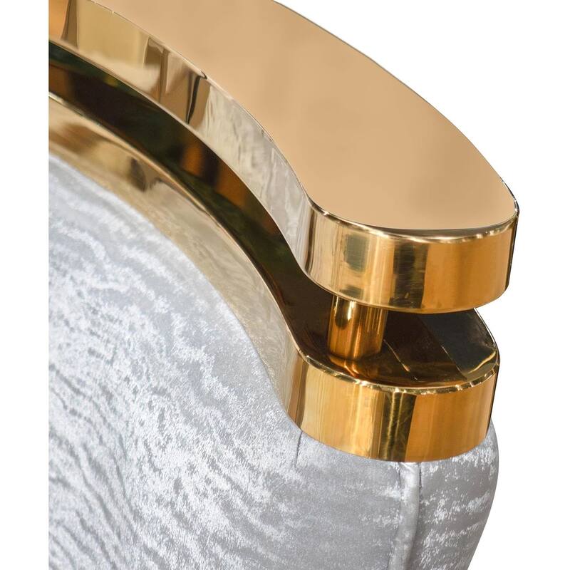 Glam Gold Finish Dining Set Table and Leatherette Chairs