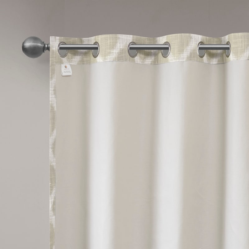 SunSmart Kagen Printed Ikat Blackout Patio Curtain