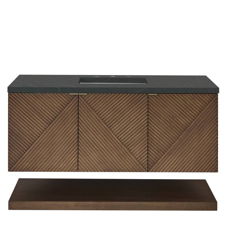 James Martin Vanities D200-V48-3CSP Marcello 48" Free Standing Vanity - Chestnut - Wood Finish