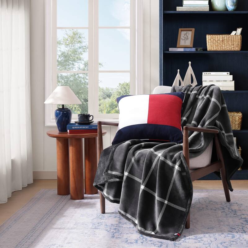 Tommy Hilfiger Iconic Reversible Throw Blanket