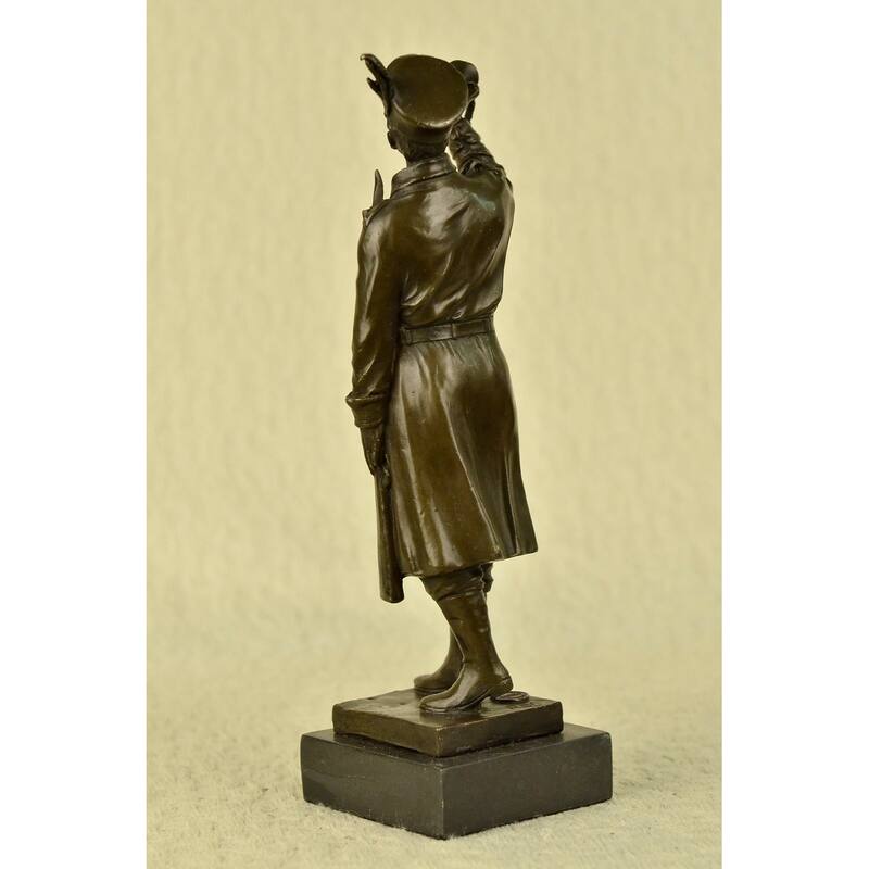 Russian Emperor Guard 100 Percent Solid Bronze Sculpture Statue Figurine Figure