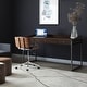 Thumbnail 36, WYNDENHALL Brinkley SOLID ACACIA WOOD Modern Industrial 60 inch Wide Writing Office Desk. Changes active main hero.