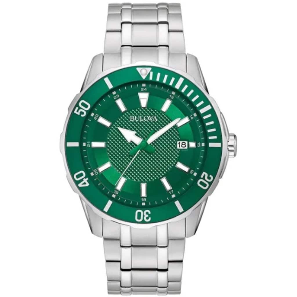 Bulova Men's Classic Sport Green Dial Watch - 98B359 - 6 (36)