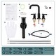 preview thumbnail 44 of 42, WOWOW 8-inch Dual Handle Widespread Bathroom Faucet