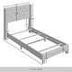 preview thumbnail 16 of 82, CraftPorch Glam Button Tufted Wingback Upholstered Bed