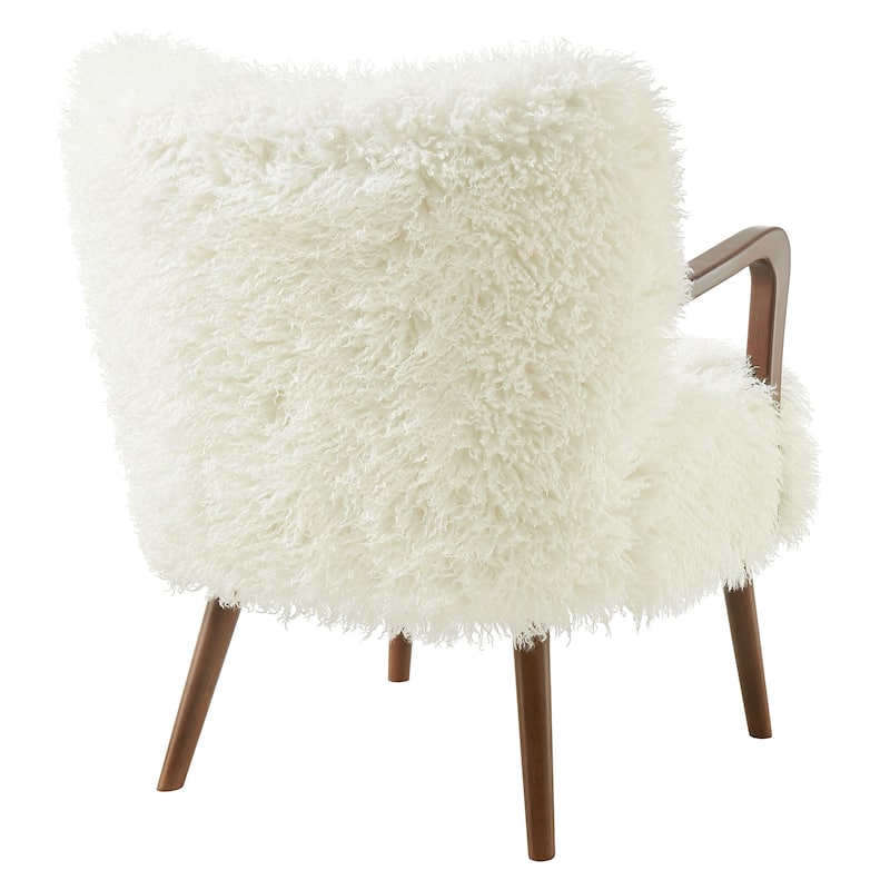 Zerra Faux Shearling Accent Armchair