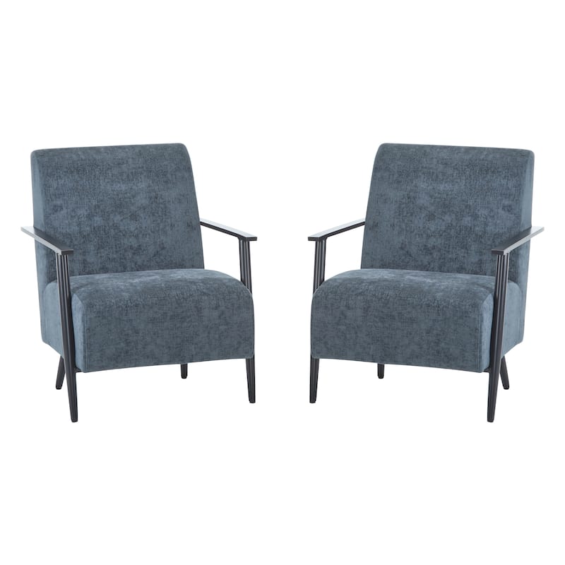 Roomfitters 26.38" Modern Lounge Chair with Polyester Upholstery and Sturdy Metal Frame, Living Room or Office