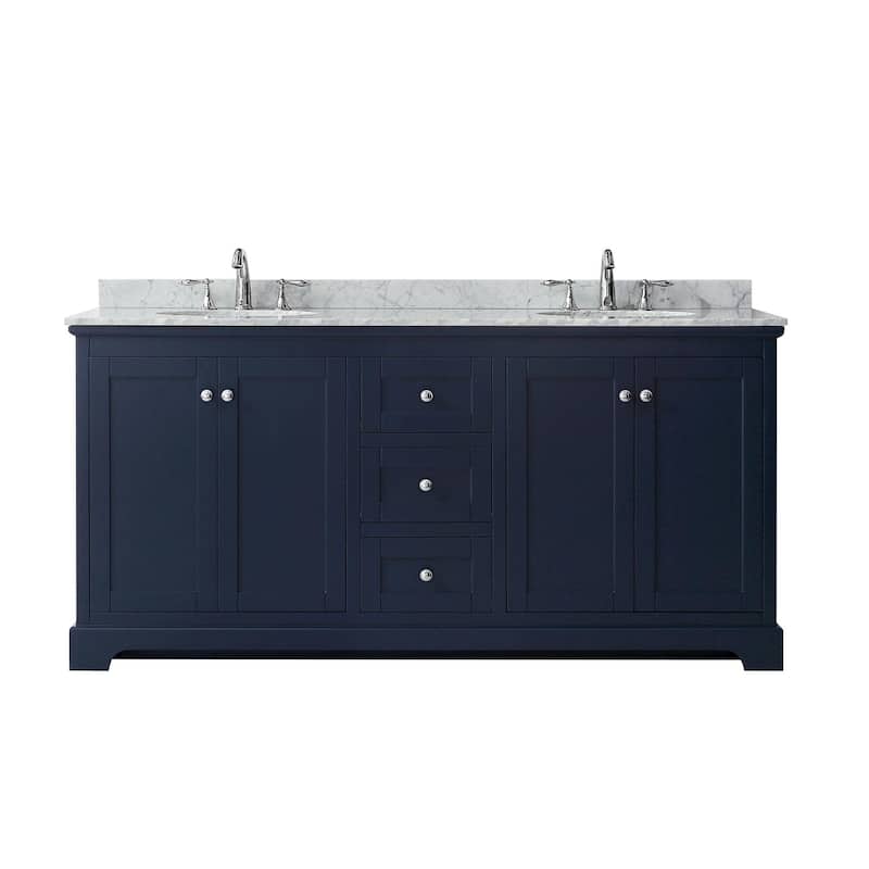 Wyndham Collection Avery 72" Free Standing Double Basin Vanity Set