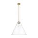 Option Brushed Brass / Clear Shade