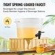 preview thumbnail 35 of 61, Beverage Dispenser with Spigot and Lid, Iced Tea Lemonade Juice Water Dispenser