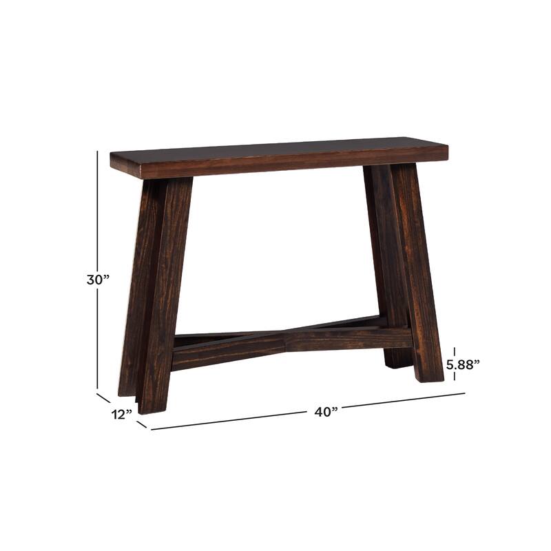Middlebrook Modern Farmhouse Solid Wood Rectangle Entry Table