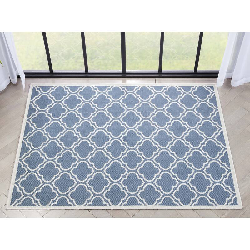 Well Woven Apollo Lattice Moroccan Machine Washable Area Rug