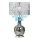 preview thumbnail 1 of 12, River of Goods Mattei Jeweled Metal Shade with Mosaic Base Table Lamp