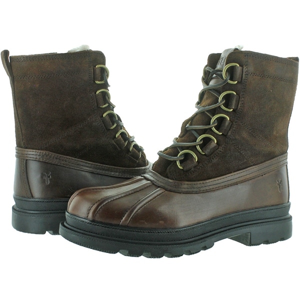 frye shearling boots mens