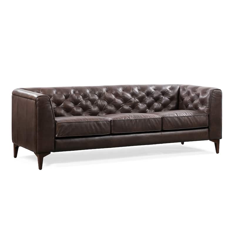 Poly & Bark Essex 89" Sofa - Full Grain Genuine Italian Leather