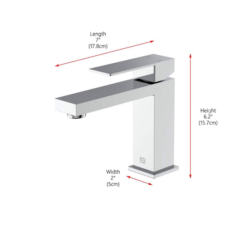 Elegant Lighting FAV-1001 Jakob 1.5 GPM Single Hole Bathroom Faucet