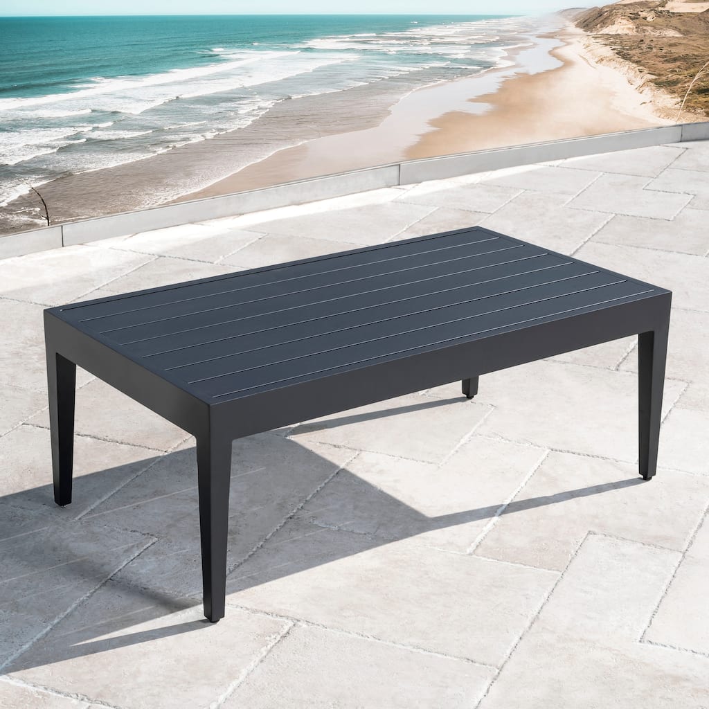Abbyson Outdoor Birmingham All-Weather Aluminum Coffee Table