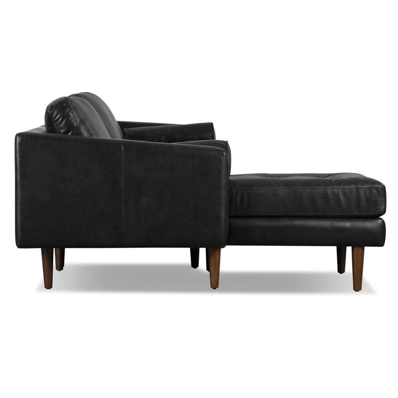 Poly & Bark Napa 104.5" Left Sectional Sofa - Full Grain Genuine Italian Leather