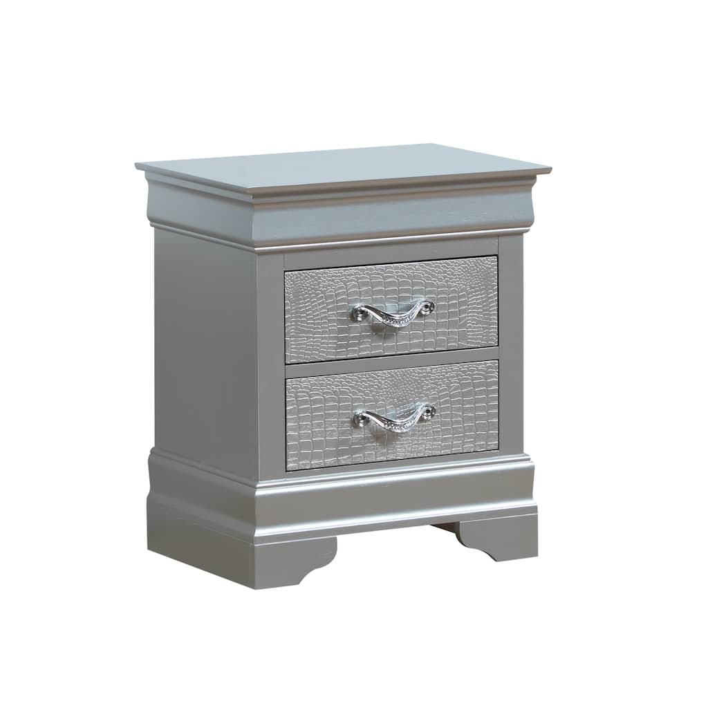 Lorana 2-drawer Wooden Nightstand
