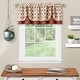 preview thumbnail 3 of 14, Callie Double Layer Pick Up Valance - 58x14 Spice/Tan