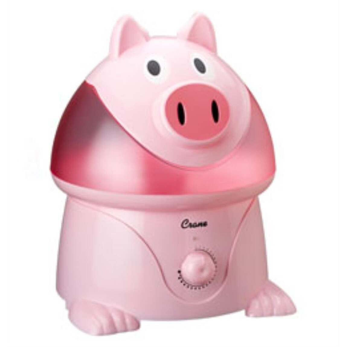 Crane EE-4139 Pig Ultrasonic Cool Mist Humidifier - Pink - Bed
