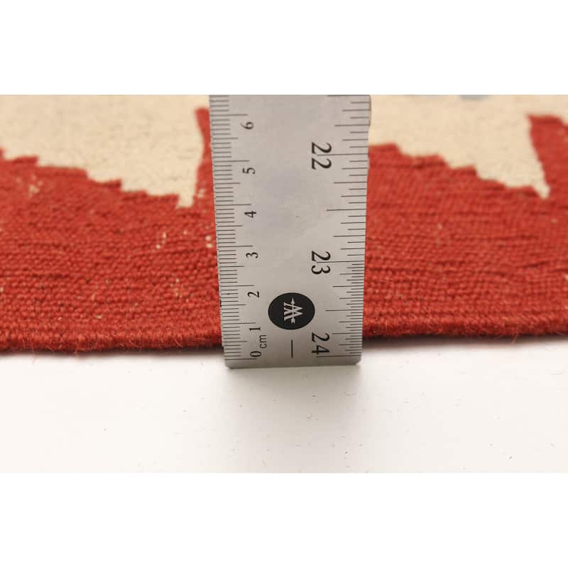 ECARPETGALLERY Flat-Weave Sivas Copper Wool Kilim - 4'4 x 6'4