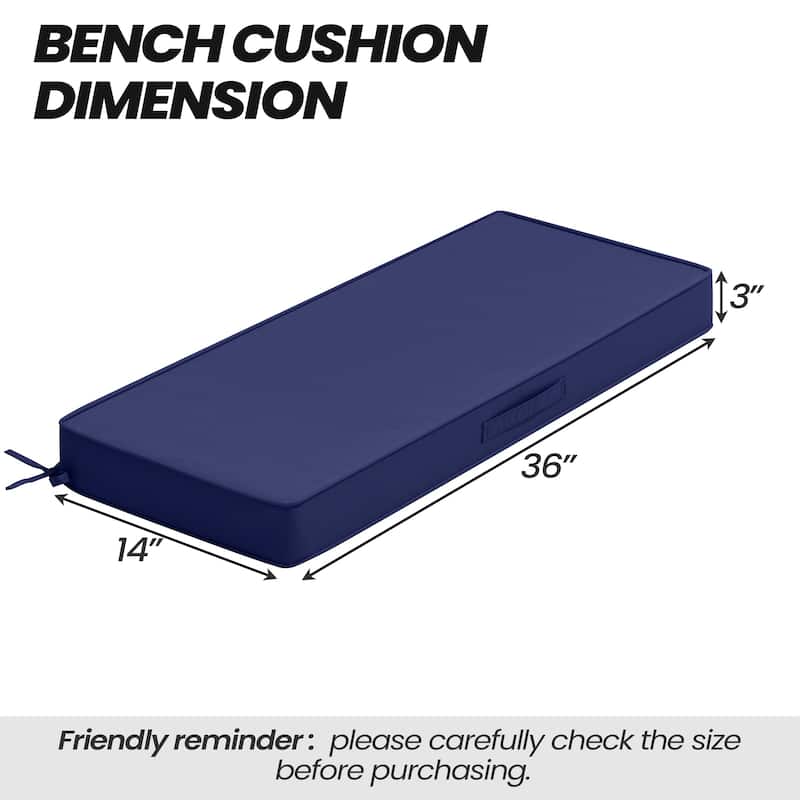 Outdoor Settee Bench Seat Cushion Patio Swing Cushion Loveseat Cushion