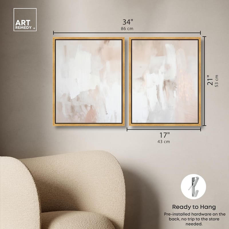 Opalescent Hues III Canvas Set of 2 by Art Remedy