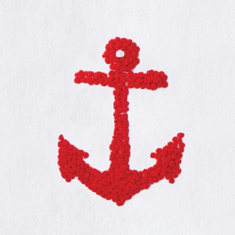 Anchor French Knot Flour Sack Kitchen Towel