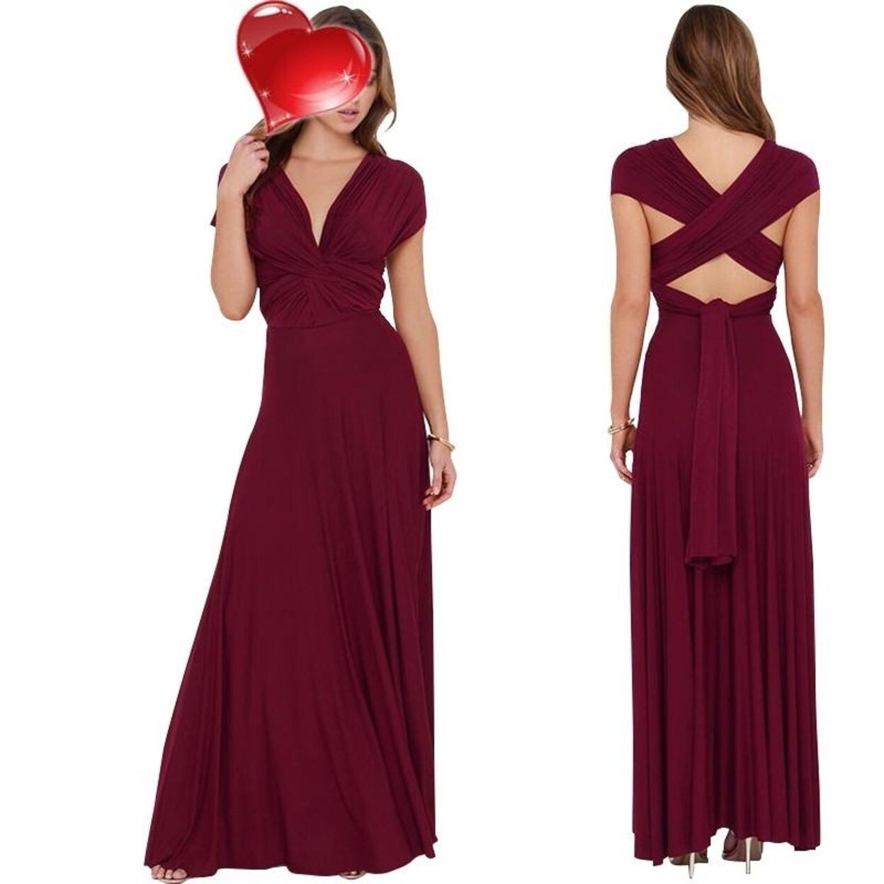 multiway dress sleeves
