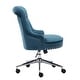 Porthos Home Jaron Office Chair - Tufted Wingback & Velvet Upholstery ...