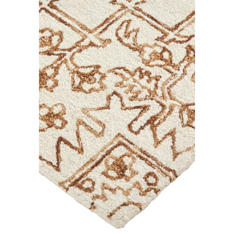 Grand Bazaar Natal Hand Tufted Medallion Transitional Area Rug