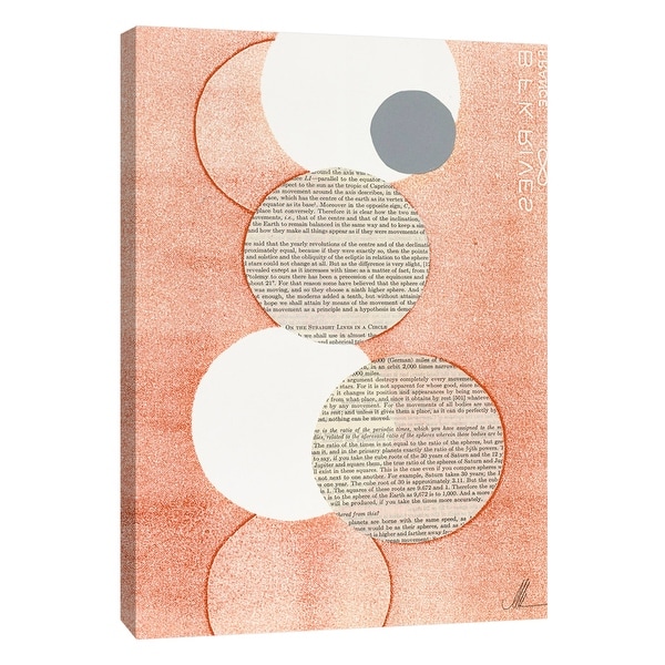 PTM Images 9-105229 PTM Canvas Collection 10" x 8" - "Light Orange Word Bubble" Giclee Abstract Art Print on Canvas