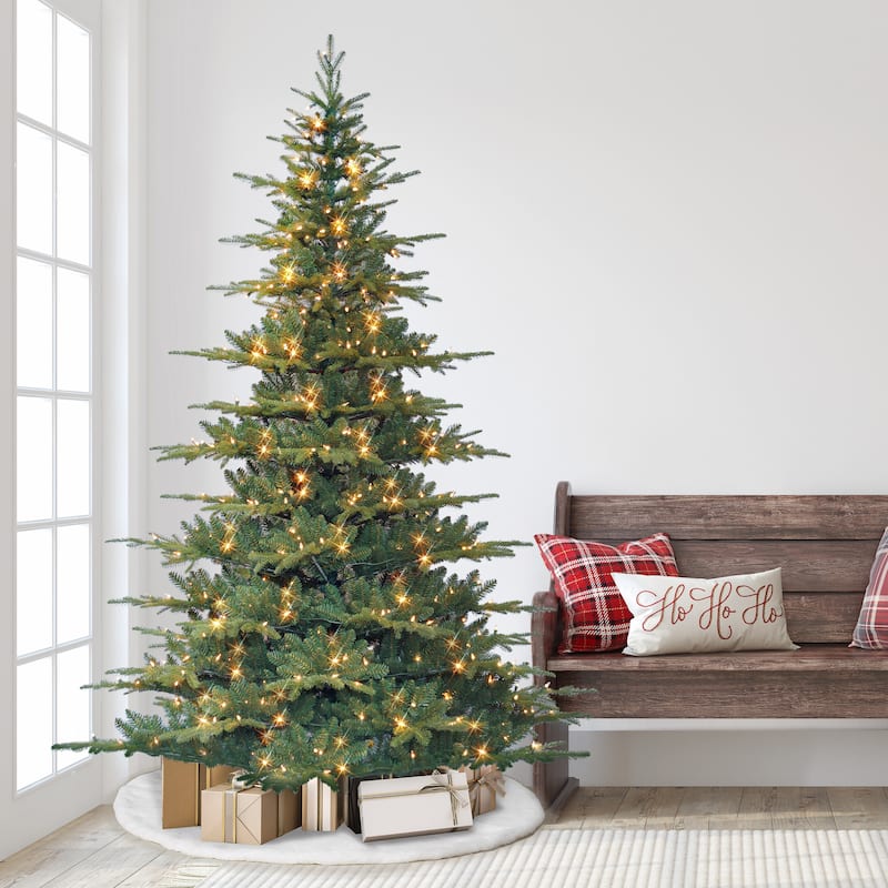 Puleo International 7.5 ft. Pre-Lit Artificial Utah Fir Tree
