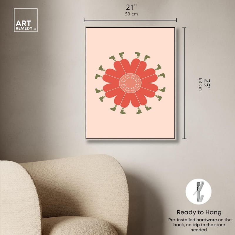 Walk in Floral Canvas by Art Remedy