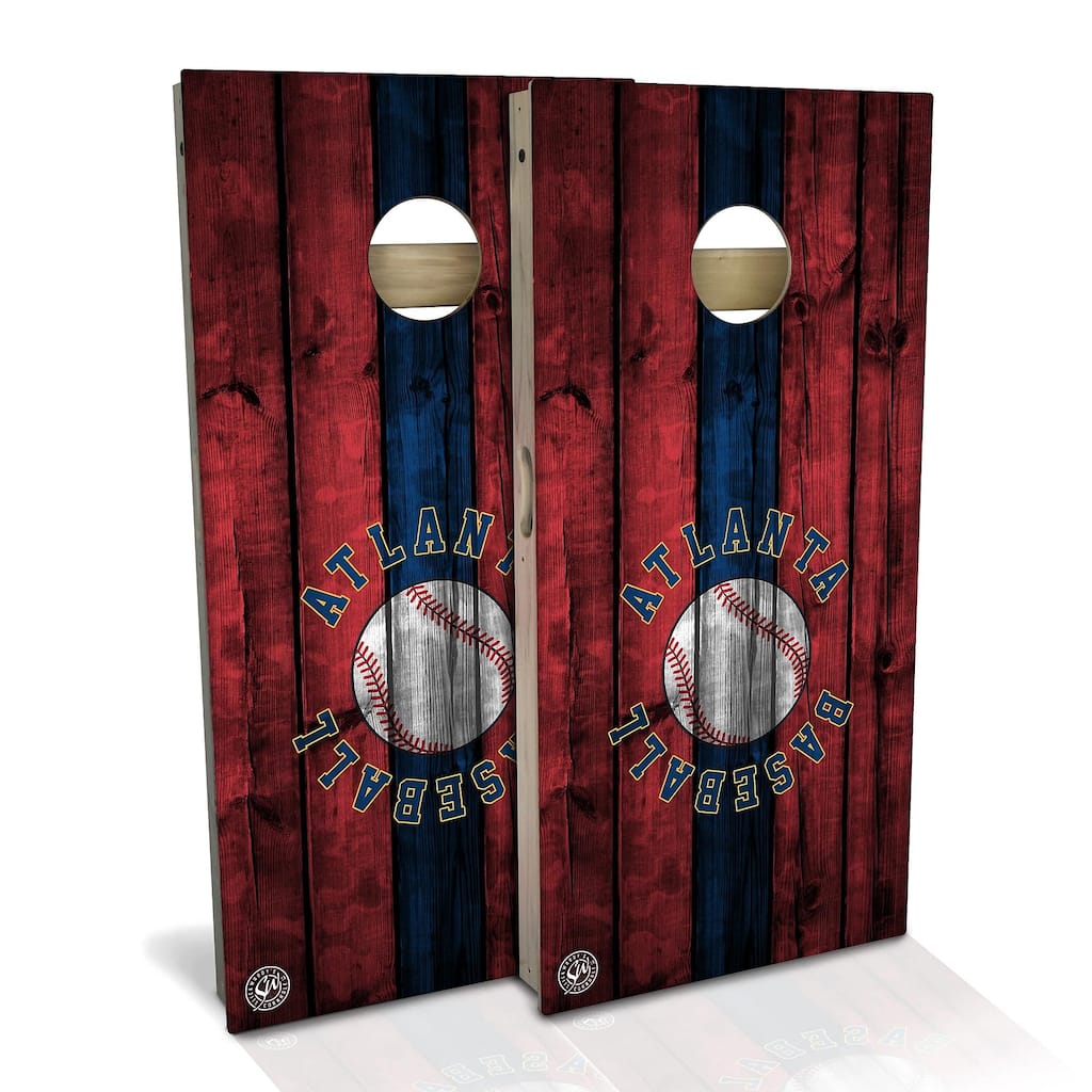 Atlanta Baseball Outdoor Cornhole Board Set