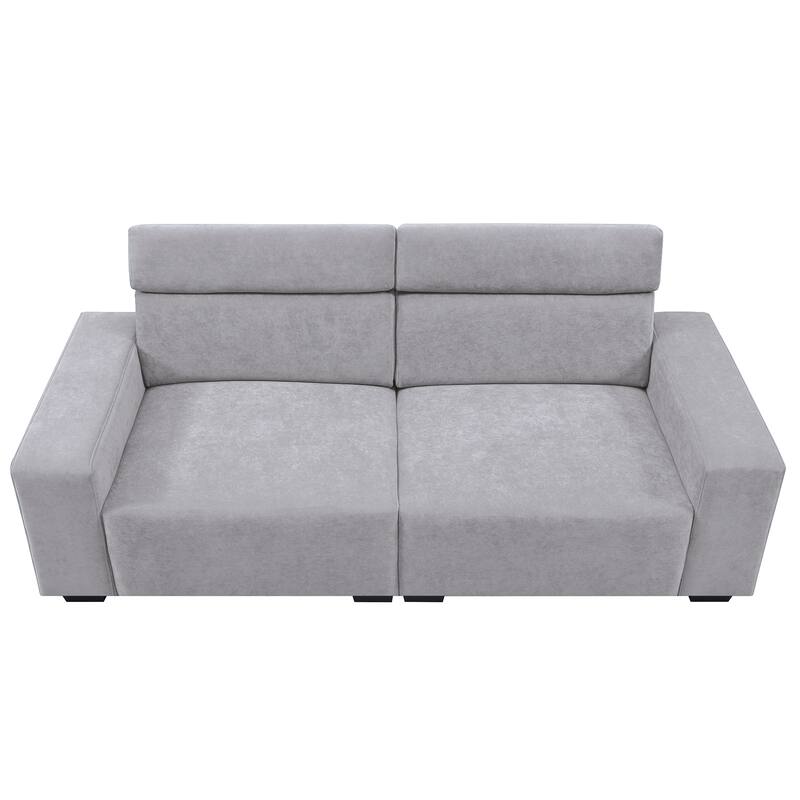 Kata Spacious and Comfortable Velvet Loveseat for Living Room
