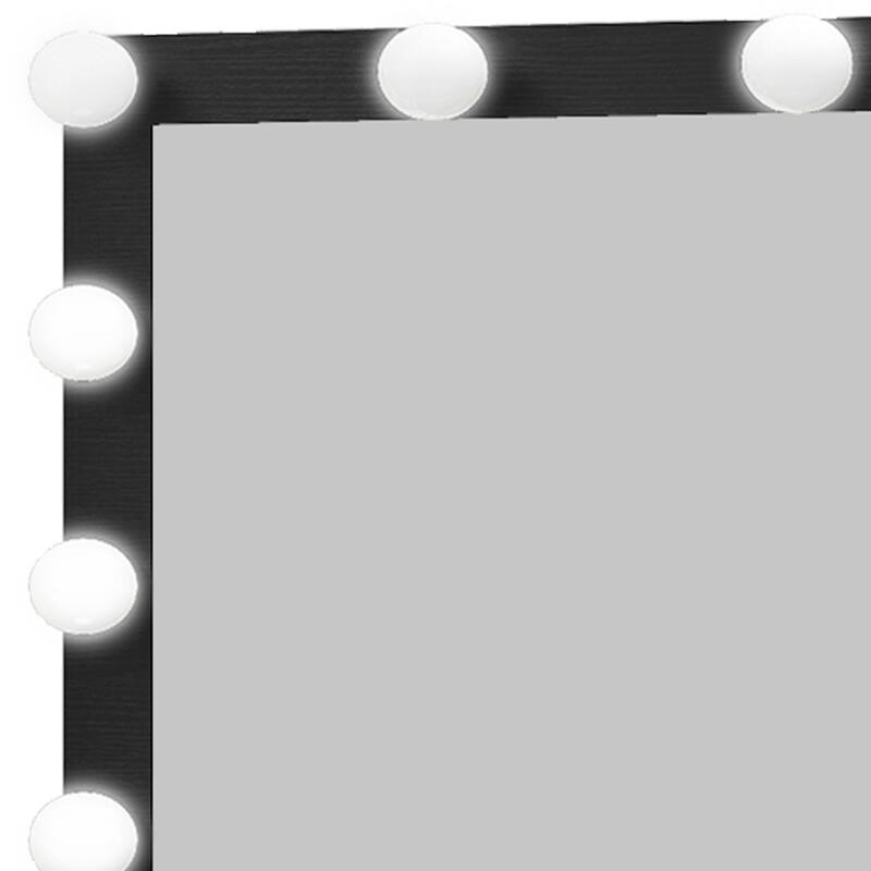 Moasis Large White Vanity Desk with 11 Drawers Mirror Lights USB and Type C Ports for Bedroom