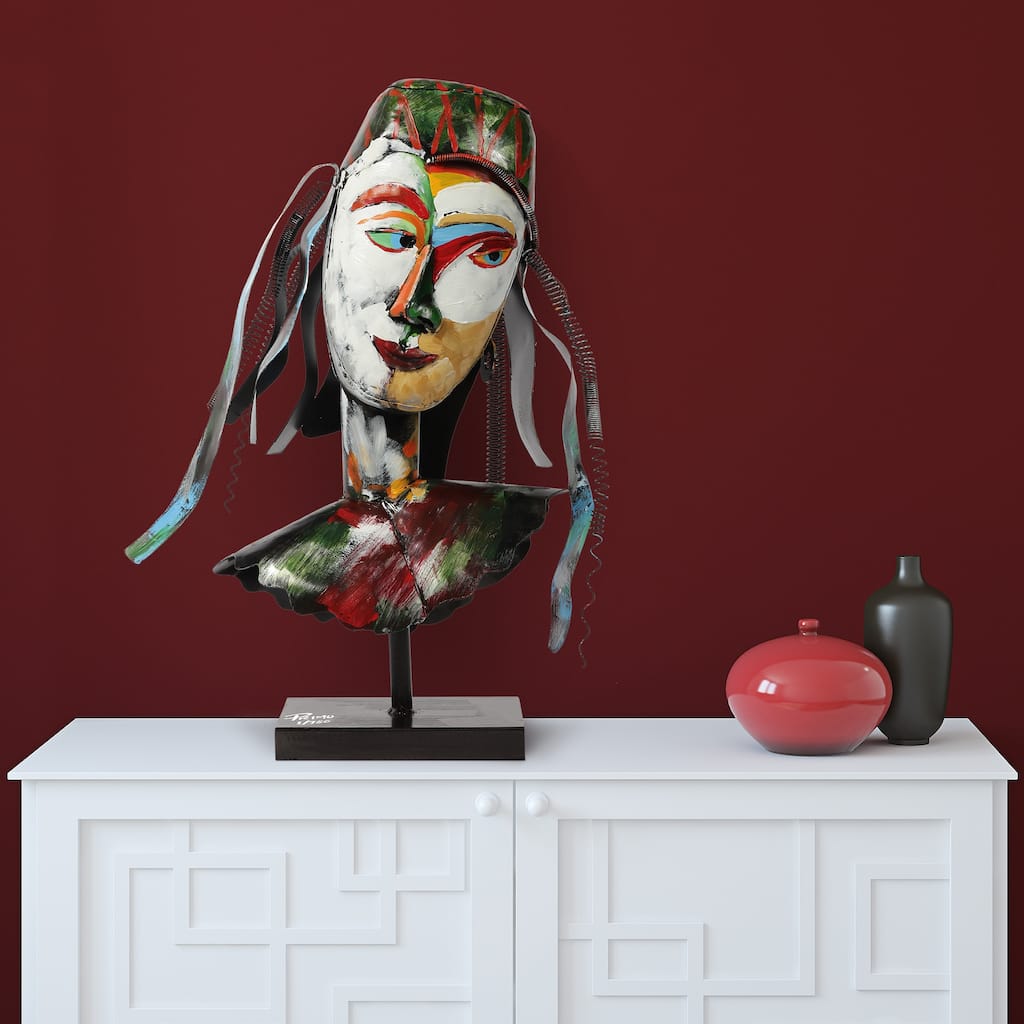 Iron Hand-Painted Colorful Art Sculpture