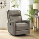 preview thumbnail 20 of 111, Fiacro 30.31" Genuine Leather Wingback Swivel Rocker Recliner with Nailhead Trim