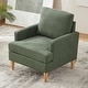 preview thumbnail 15 of 50, Accent Chair/Armchair for Bedroom Living Room with Wood Legs