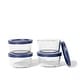 preview thumbnail 25 of 32, Glass Food Storage Containers Set - Round, 1-Cup (8oz) BPA-Free, Microwave & Oven Safe, Airtight Lids