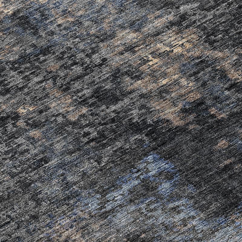 Machine Washable Indoor/ Outdoor Chantille Contemporary Abstract Rug