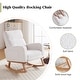 preview thumbnail 48 of 105, HOMYKA Rocking Chair for Nursery with Footrest