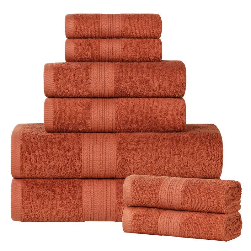 Superior Eco-Friendly Cotton 8-Piece Towel Set