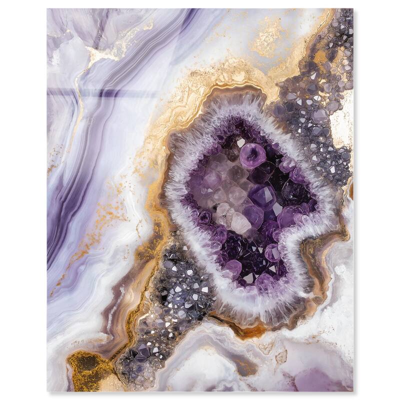 Amethystine Dream II Acrylic by Art Remedy, Ready to Hang - 20" x 24"